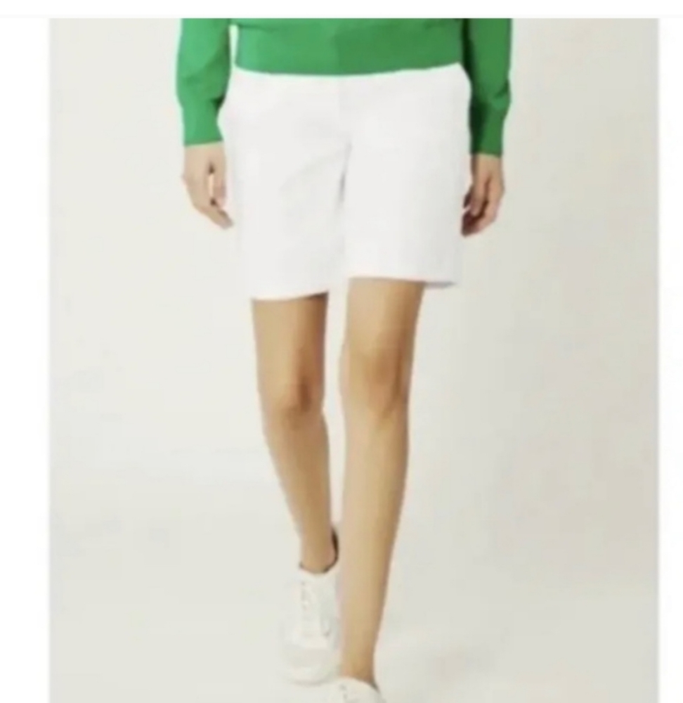 Tory Burch Sport Stretch Twill White Golf Shorts Size 2